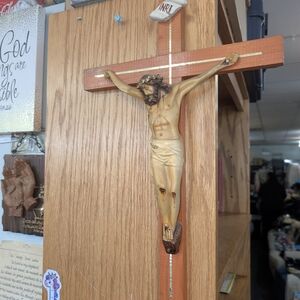Wooden Crucifix with Jesus Figure